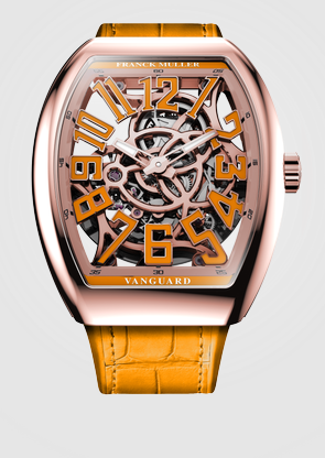FRANCK MULLER Vanguard Slim Skeleton V 41 S AT SQT (OR) Replica Watch